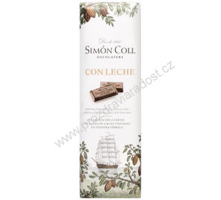Simón Coll mléčná 32% čokoláda 25 g
