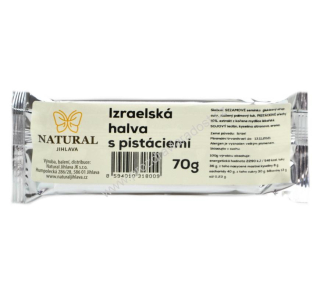 Chalva Izrael s pistáciemi 70 g NATURAL J.