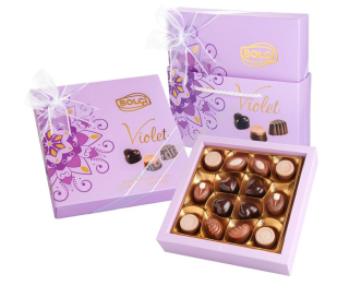 Assorted Pralines Violet 130 g BOLCI