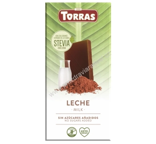 Mléčná čokoláda se stévií 100 g TORRAS