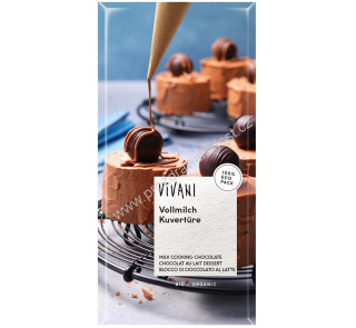 Mléčná čokoláda na vaření 150 g BIO VIVANI