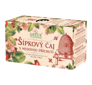 Ovocný čaj Šípkový s medem GREŠÍK
