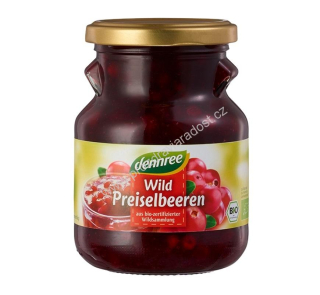 Brusinky divoké kompot 400 g BIO DENNREE