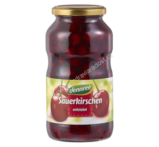 Višně bez přid. cukru kompot 700 g BIO DENNREE