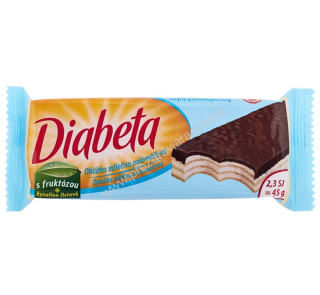Dibeta Oplatka s mléčnou náplní polomáčená 45 g PLH